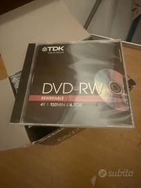 Confezione da nove DVD TDK sigillati
