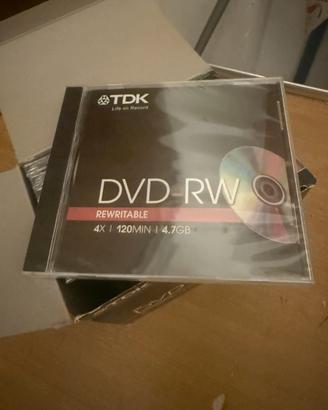 Confezione da nove DVD TDK sigillati