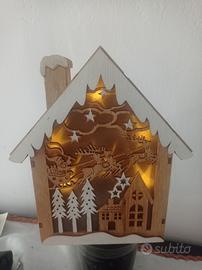 casetta natalizia decorativa 