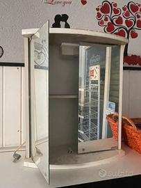 Mobiletto con specchio da bagno LARGO 56CM