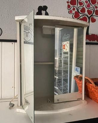 Mobiletto con specchio da bagno LARGO 56CM