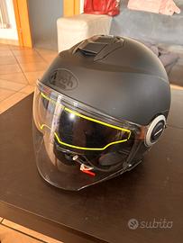 Casco moto jet Airoh Helios nero opaco