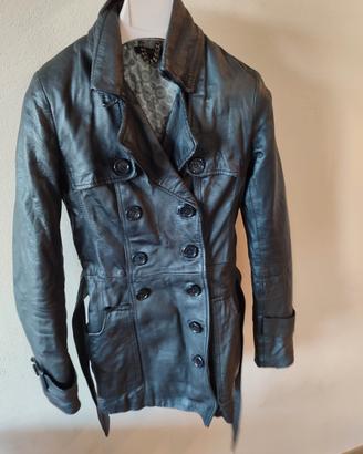 Cappottino/trench in vera pelle celyn b.