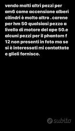 pezzi di ricambio am6 . phantom f 12 o ape 50