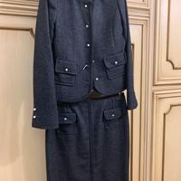 Completo grigio scuro (giacca e gonna)