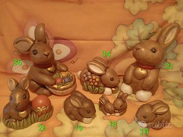 coniglio uovo farfalla fiore cuore pasqua thun 