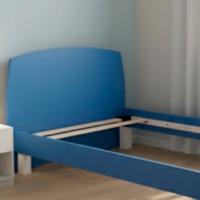Letto singolo - Colore blu-cm.90x200 Perfetto 
