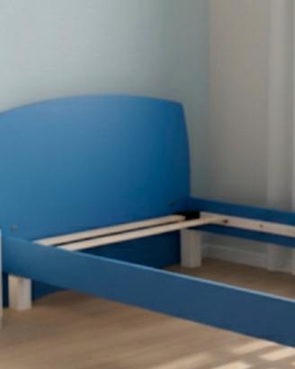 Letto singolo - Colore blu-cm.90x200 Perfetto 