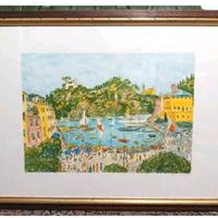 MICHELE CASCELLA Portofino P.A. in cornice 