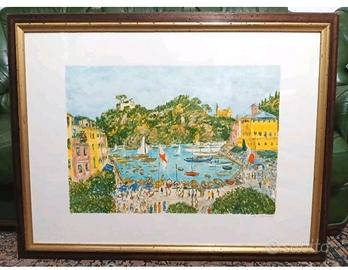 MICHELE CASCELLA Portofino P.A. in cornice 