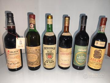 VINI 6 BOTTIGLE DA COLLEZIONE