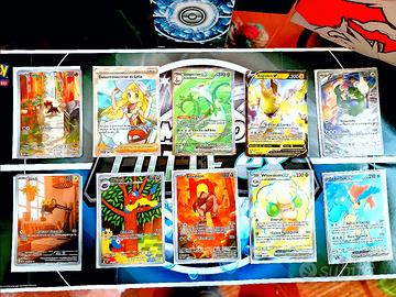 Lotto 10 carte Pokemon rare e ultra rare 