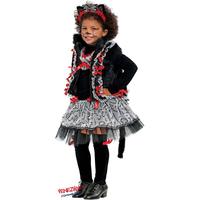Vestito gatta carnevale veneziano originale 5/6 an