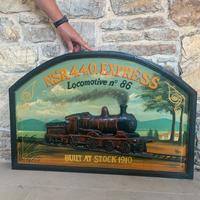 Quadro dipinto treno anno’60