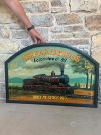 Quadro dipinto treno anno’60