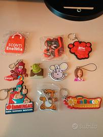 lotto 10 portachiavi vinile