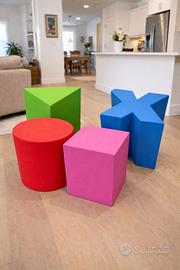 Pouf gaming designe  PLAY arredo camera soggiorno