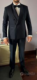 Abito da Sposo blu scuro taglia 52 + accessori