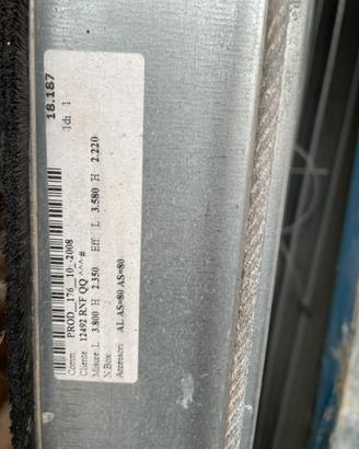 Serranda portone basculante per garage, capannone