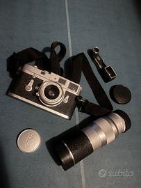Leica m2 del 1963 con i 2 obiettivi