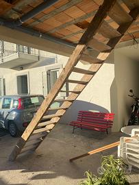 scala in legno per baita