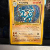 Carta Pokemon carte Machamp 1a edizione