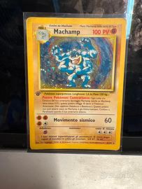 Carta Pokemon carte Machamp 1a edizione