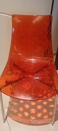 sedie arancioni Calligaris