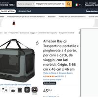 Trasportino portatile cane\gatto