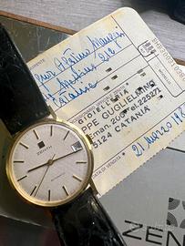 Zenith Automatic oro 18k full set 1980 Cal 2572