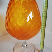 Coppa vetro soffiato anni 70