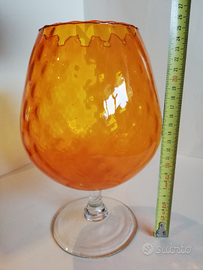 Coppa vetro soffiato anni 70