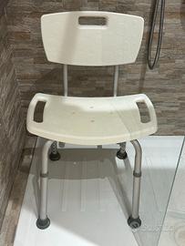 SEDIA DA BAGNO PER DOCCIA IN ALLUMINIO