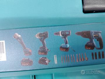 kit attrezzi di lavoro flexs trapano boccolatore m
