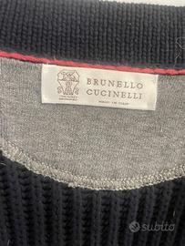 Cardigan blu taglia 50 Brunello Cucinelli perfetto