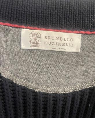 Cardigan blu taglia 50 Brunello Cucinelli perfetto