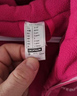 Piumino giacca a vento imbottita