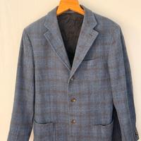 Blazer grigio/ blu check