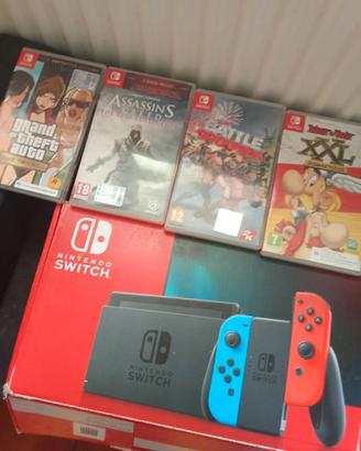 Nintendo switch+4 giochi, valore almeno 280€ consi