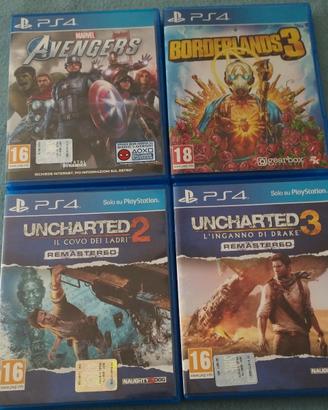 Giochi PS4 praticamente nuovi
