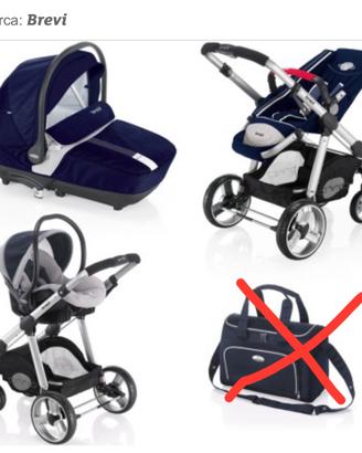 Carrozzina trio Brevi OVO