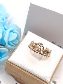 Anello originale pandora Tiara oro 14ct taglia 48