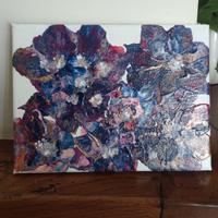 Quadro dipinto a mano. Fluid art