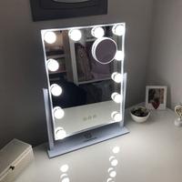 FENCHILIN Specchio Trucco con Luci, 12 Lampade LED