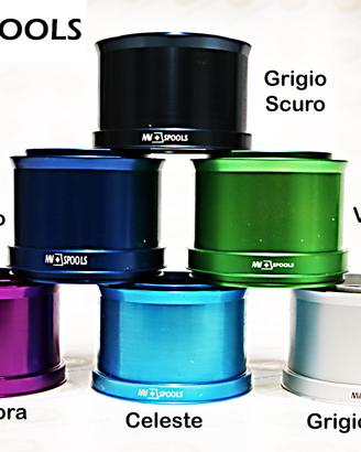 MV1 ALU-Bobine Anodizzate MVSPOOLS per Shimano