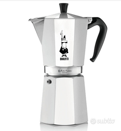 Bialetti Caffettiera Moka Express 18 Tazze, Manico