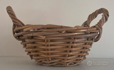 Cestino in vimini My Home