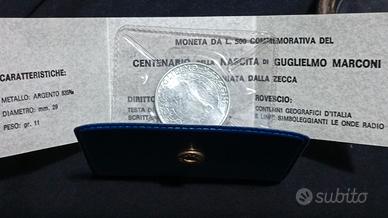 moneta in argento 500 lire