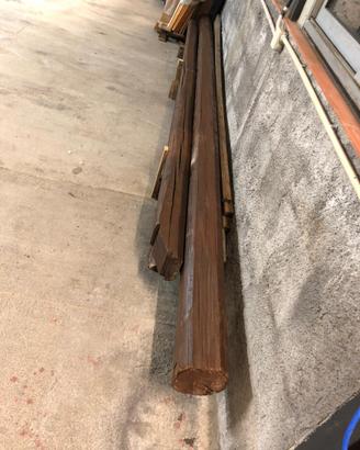 TRAVE IN LEGNO DI ABETE ROTONDA