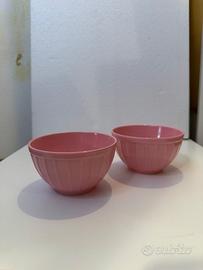 Coppia ciotole rosa